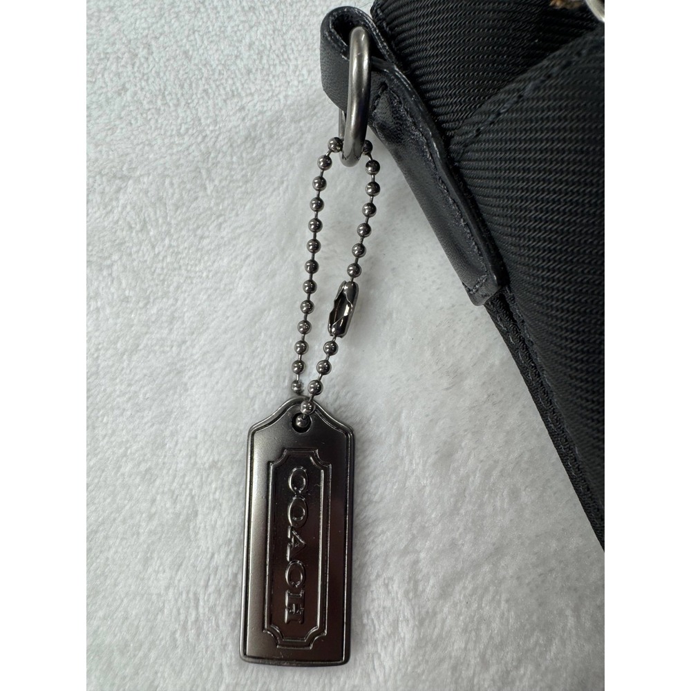 Vintage Coach Authentic Mercer Demi Clutch Black Leather Zipper Wristlet Handbag - Picture 3 of 12